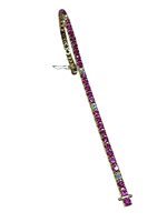 Bracelet Crivelli Woman TENNIS in Yellow Gold Rubino 5.90 Ct 46032161 - 46032161